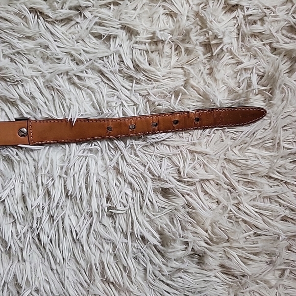 Vintage Brighton Leather & Hair Waist Belt Brown Black Red Green - Picture 13 of 13